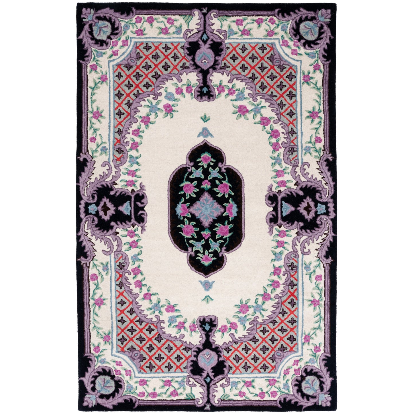 Tapis médaillon oriental en laine fait main Bellagio Tatevik de SAFAVIEH