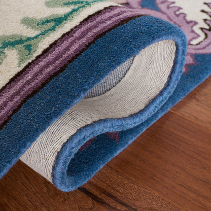 Tapis médaillon oriental en laine fait main Bellagio Tatevik de SAFAVIEH