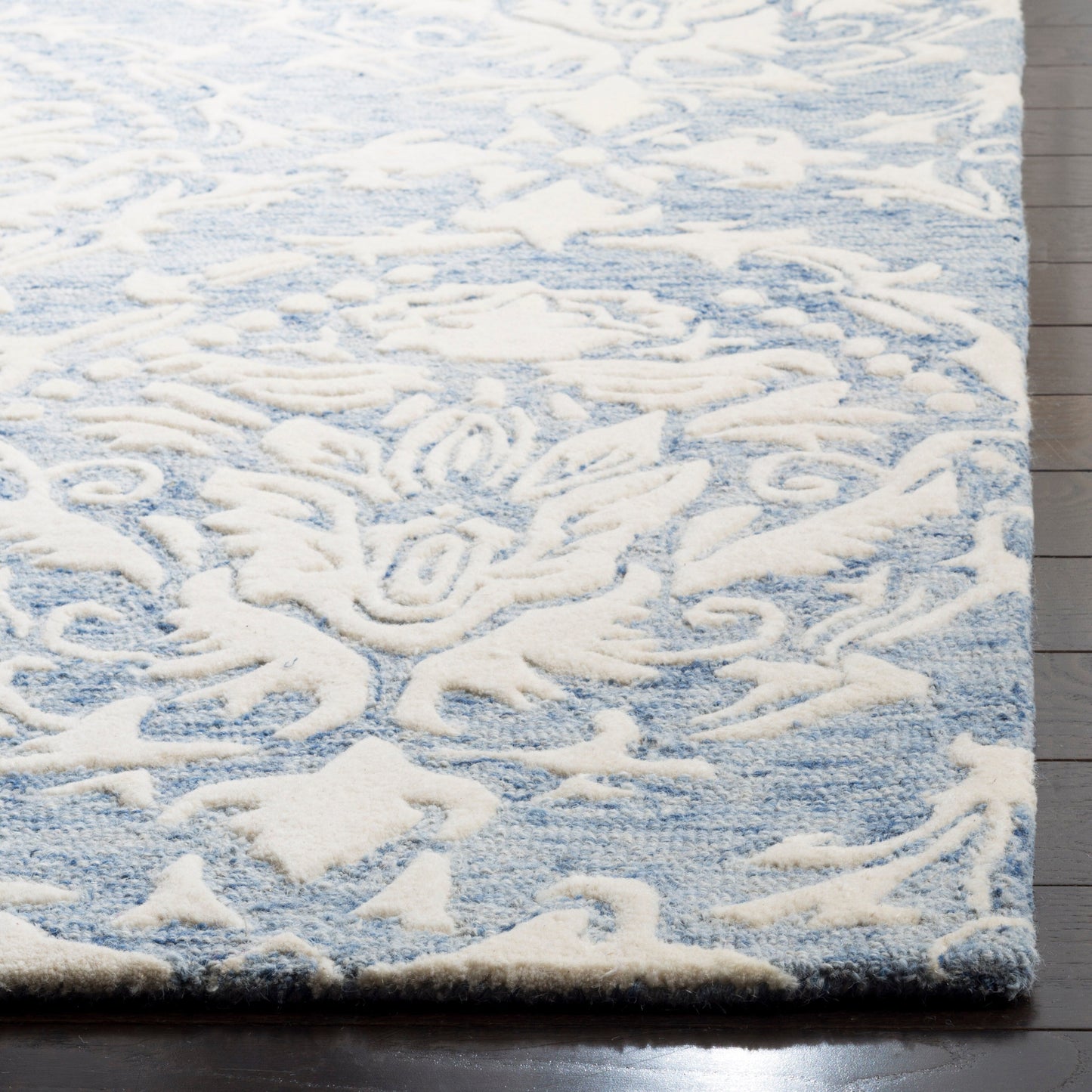 Tapis moderne en laine florale fait main SAFAVIEH Blossom Ambroisine