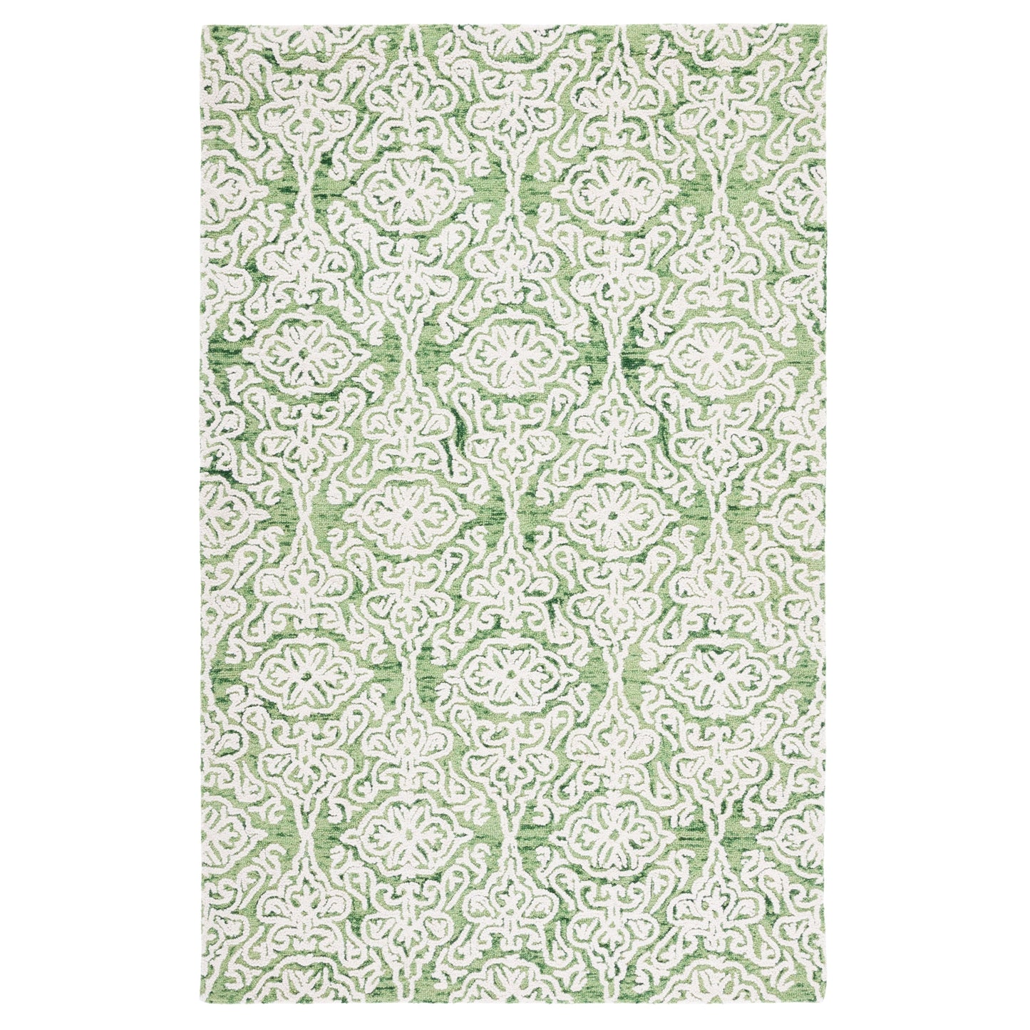 Tapis moderne en laine florale SAFAVIEH fait main Blossom Cateluta