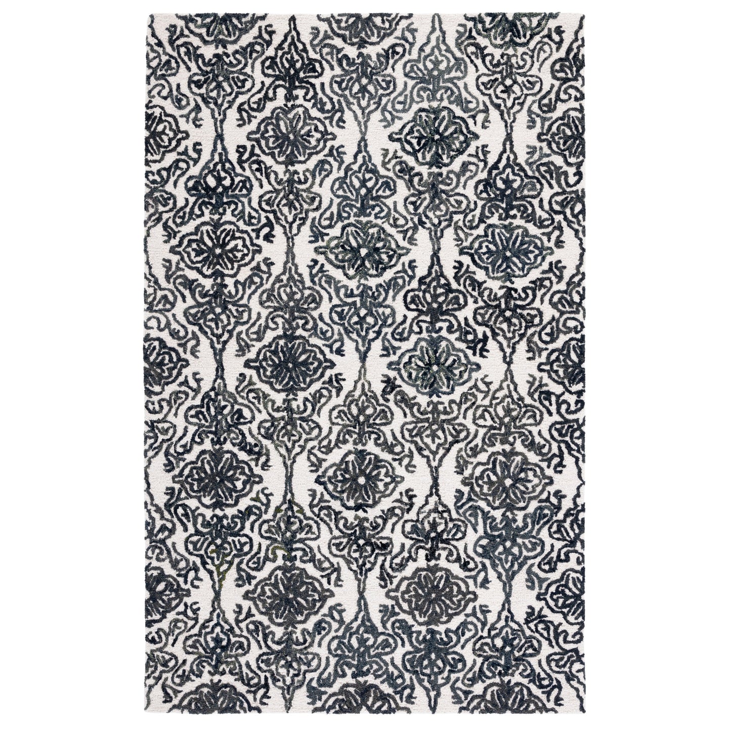 Tapis moderne en laine florale SAFAVIEH fait main Blossom Cateluta