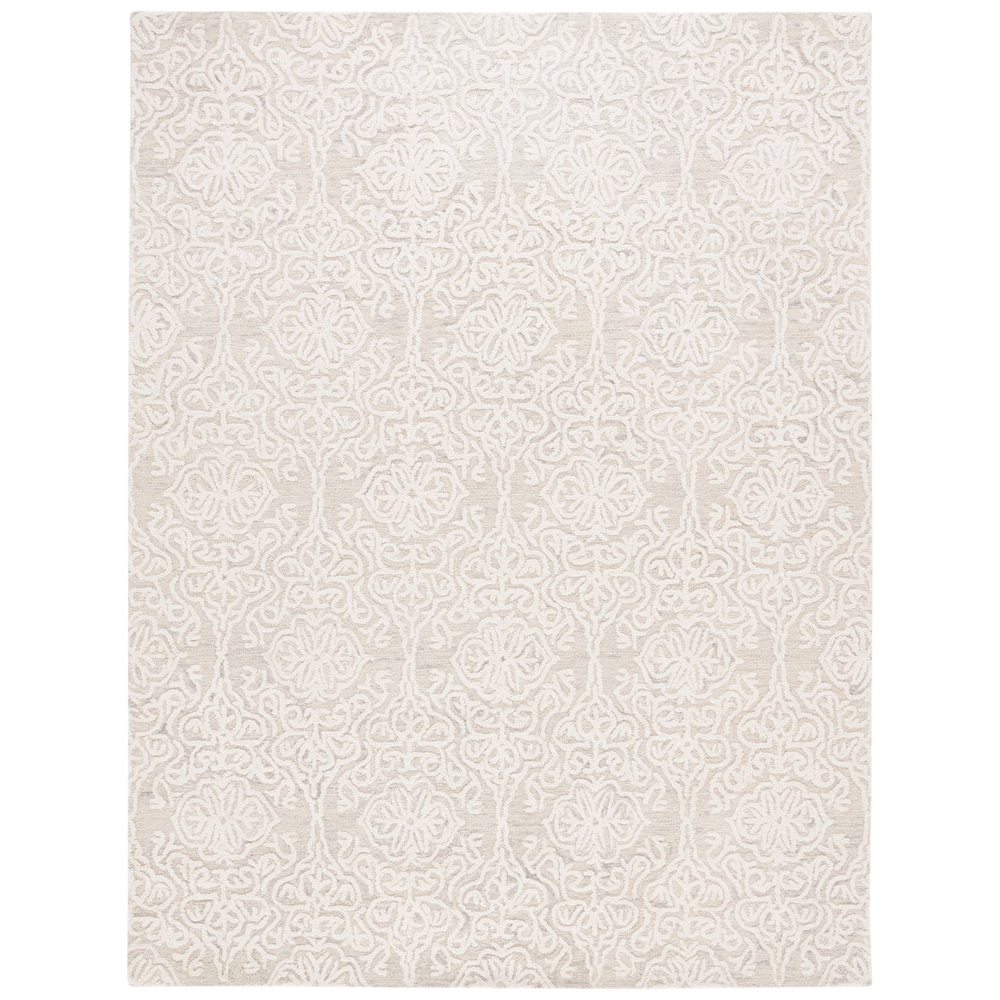 Tapis moderne en laine florale SAFAVIEH fait main Blossom Cateluta