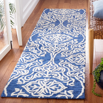 Tapis moderne en laine florale SAFAVIEH fait main Blossom Cateluta