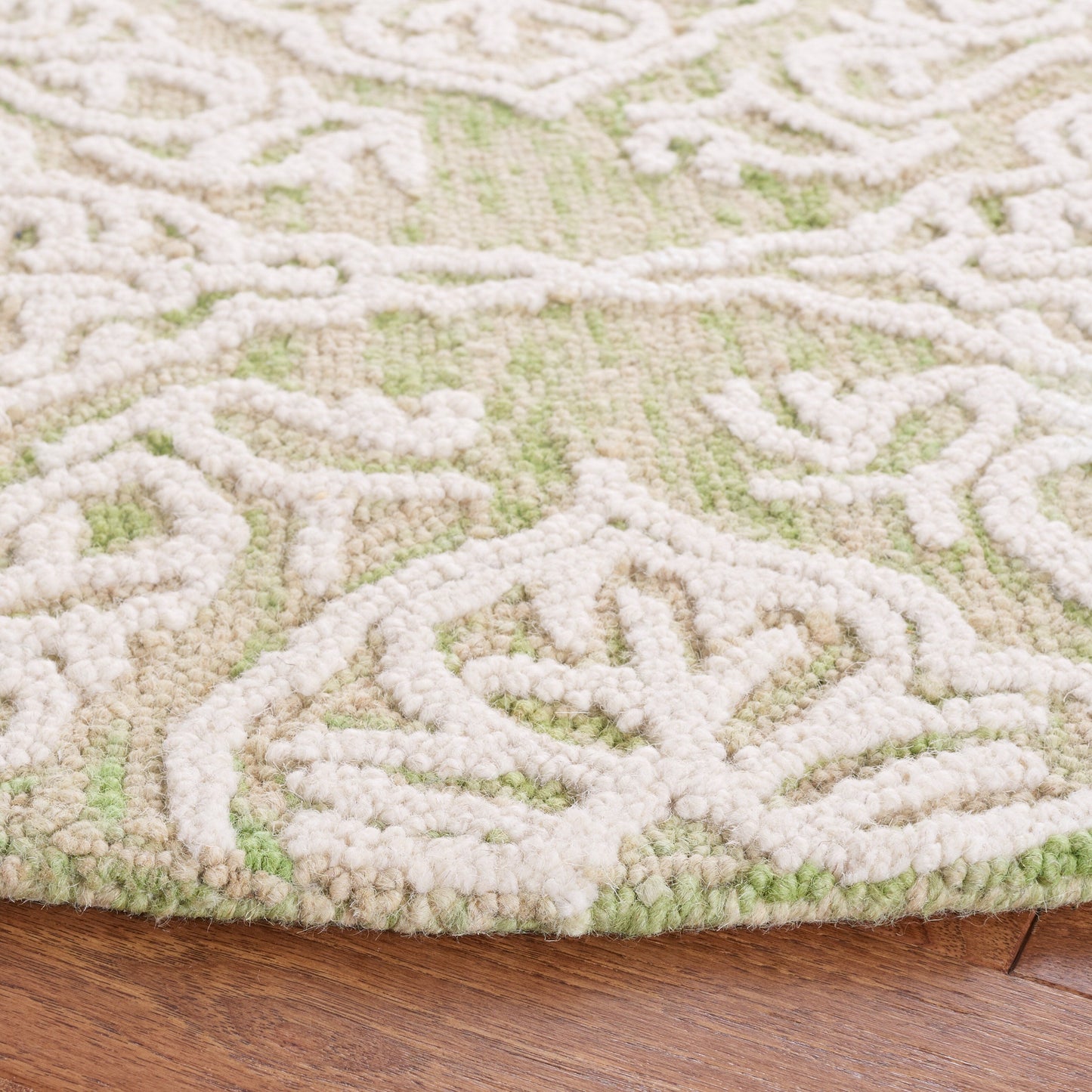 Tapis moderne en laine florale SAFAVIEH fait main Blossom Cateluta