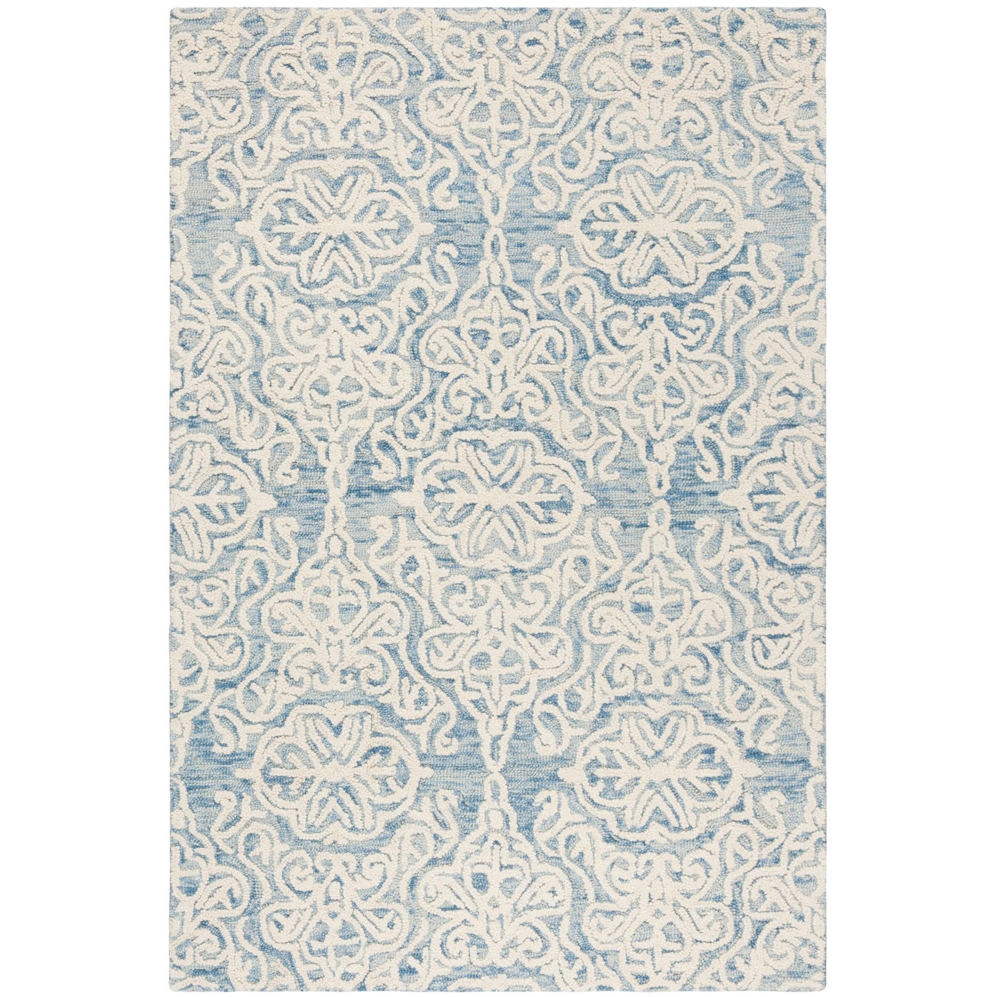 Tapis moderne en laine florale SAFAVIEH fait main Blossom Cateluta