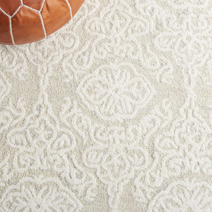 Tapis moderne en laine florale SAFAVIEH fait main Blossom Cateluta