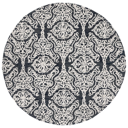 Tapis moderne en laine florale SAFAVIEH fait main Blossom Cateluta