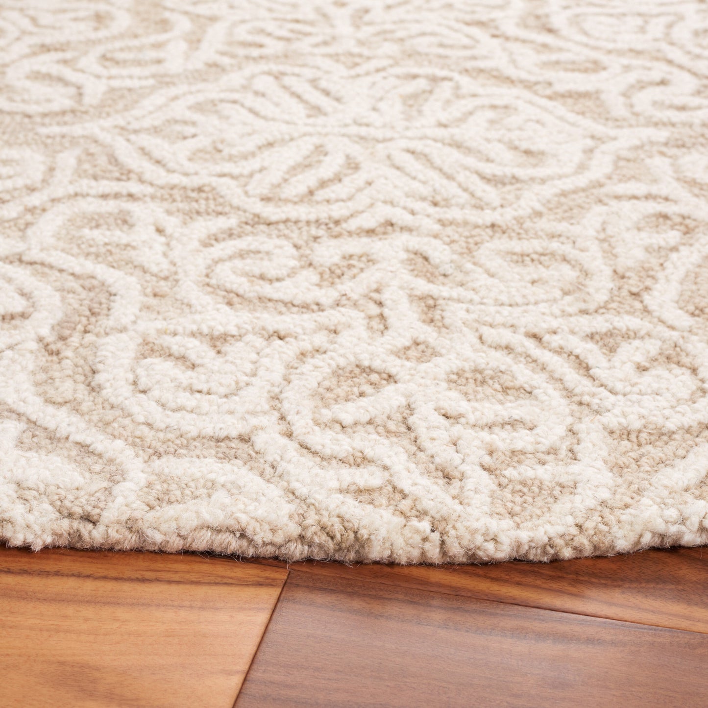 Tapis moderne en laine florale SAFAVIEH fait main Blossom Cateluta