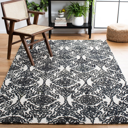 Tapis moderne en laine florale SAFAVIEH fait main Blossom Cateluta