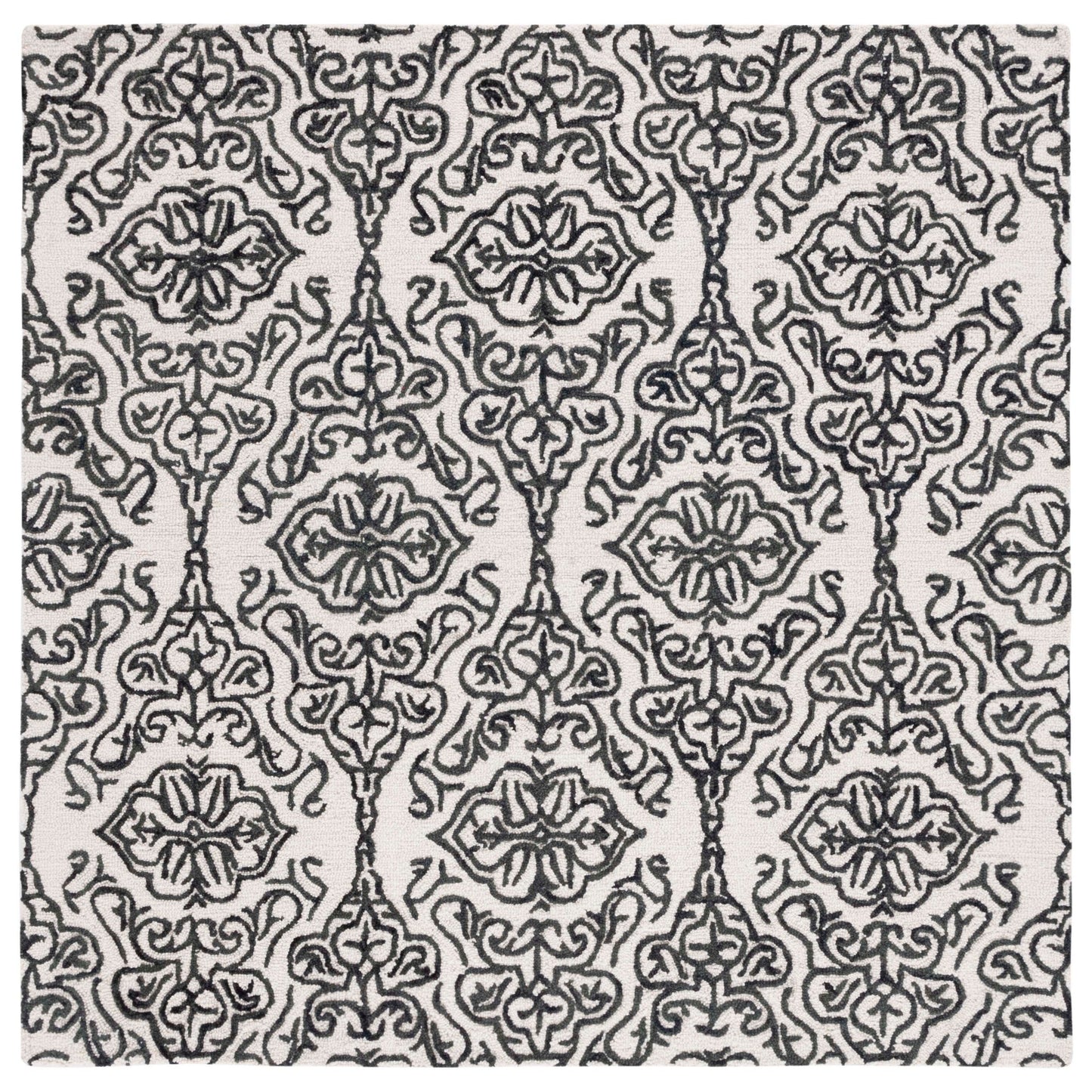 Tapis moderne en laine florale SAFAVIEH fait main Blossom Cateluta