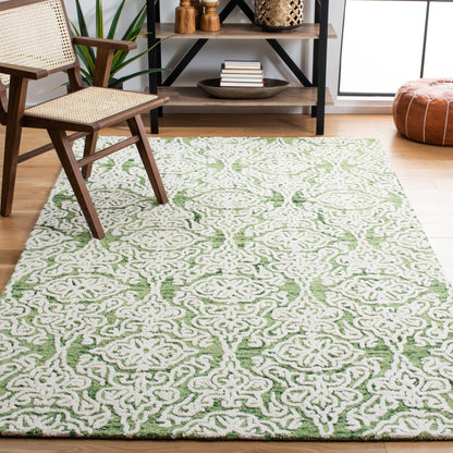 Tapis moderne en laine florale SAFAVIEH fait main Blossom Cateluta