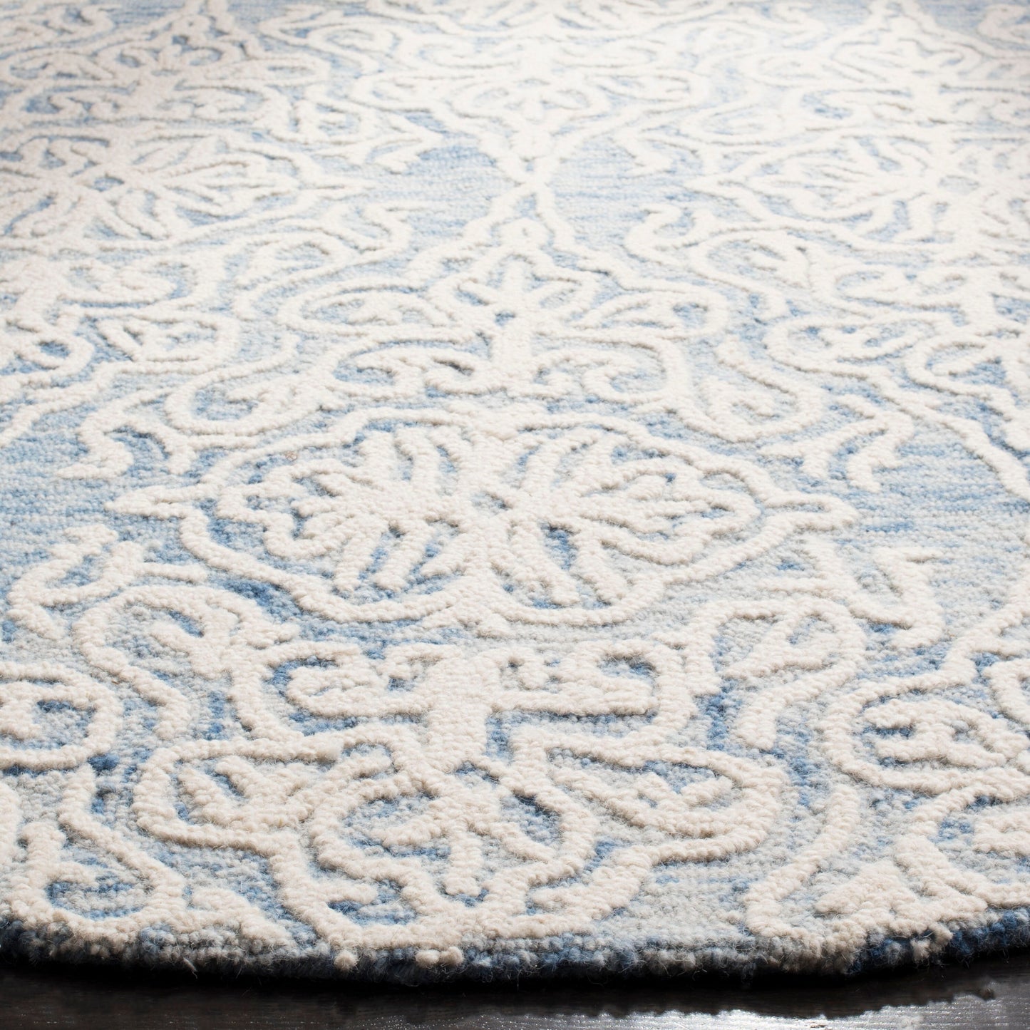 Tapis moderne en laine florale SAFAVIEH fait main Blossom Cateluta