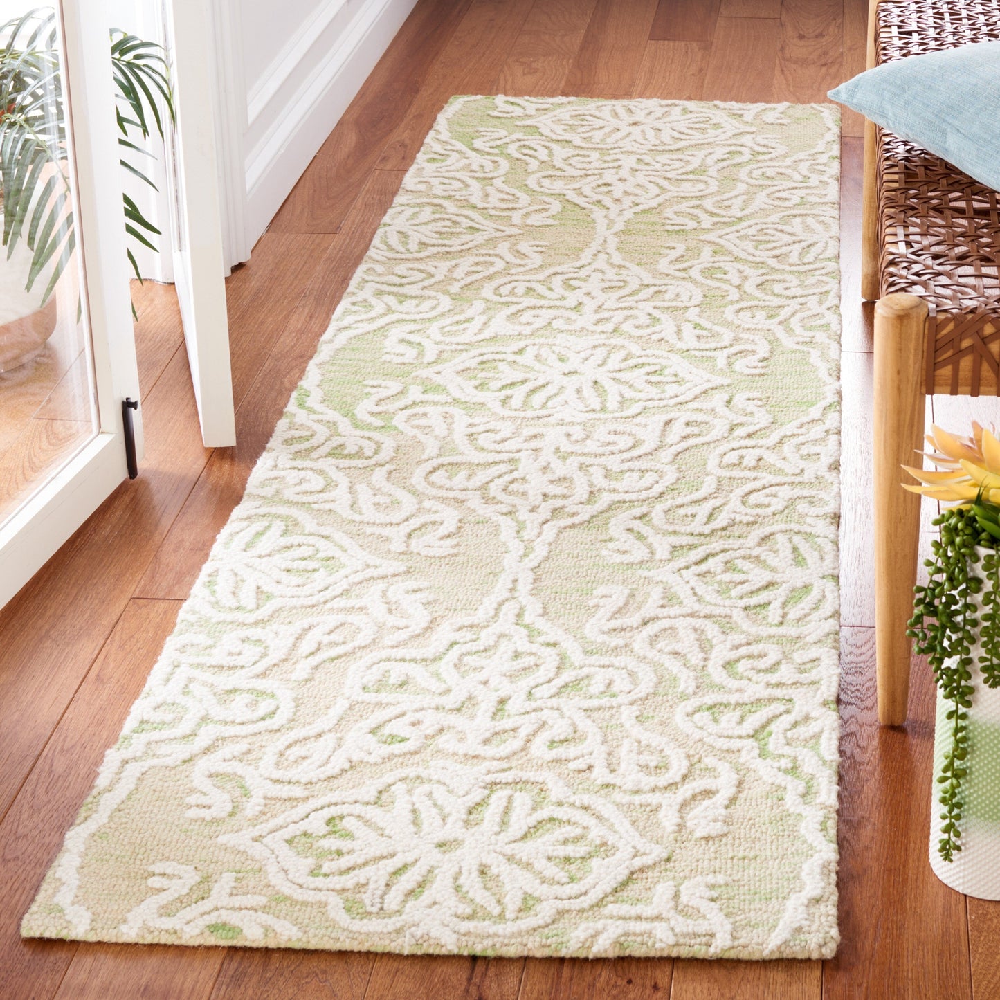 Tapis moderne en laine florale SAFAVIEH fait main Blossom Cateluta