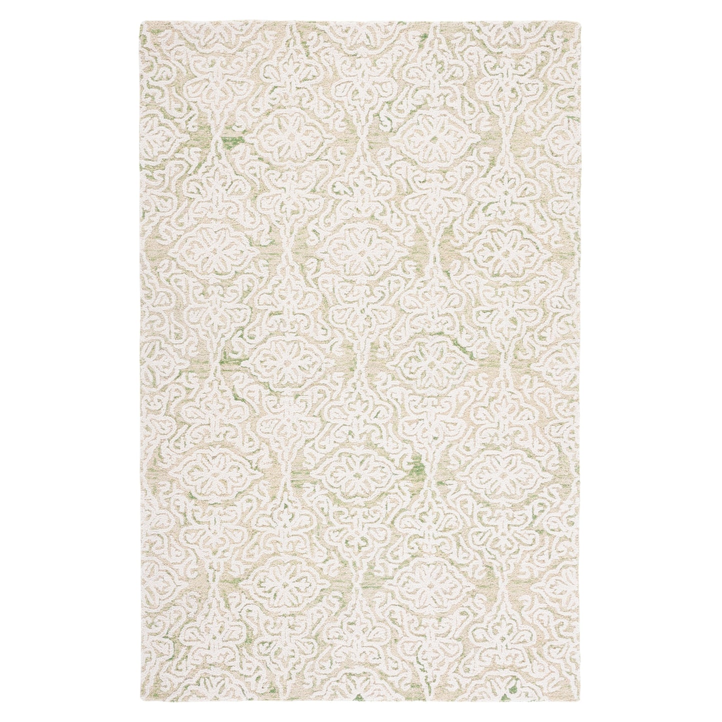 Tapis moderne en laine florale SAFAVIEH fait main Blossom Cateluta