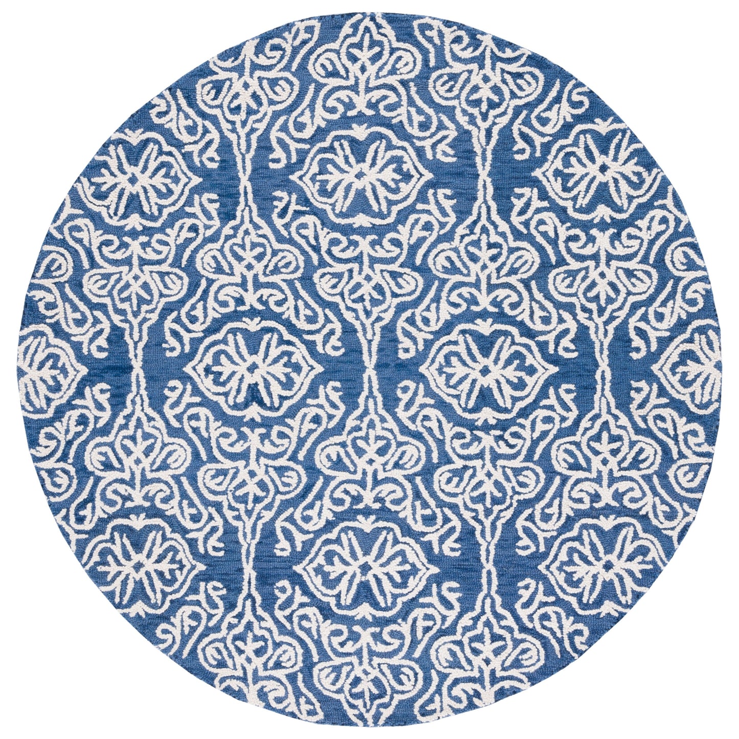 Tapis moderne en laine florale SAFAVIEH fait main Blossom Cateluta