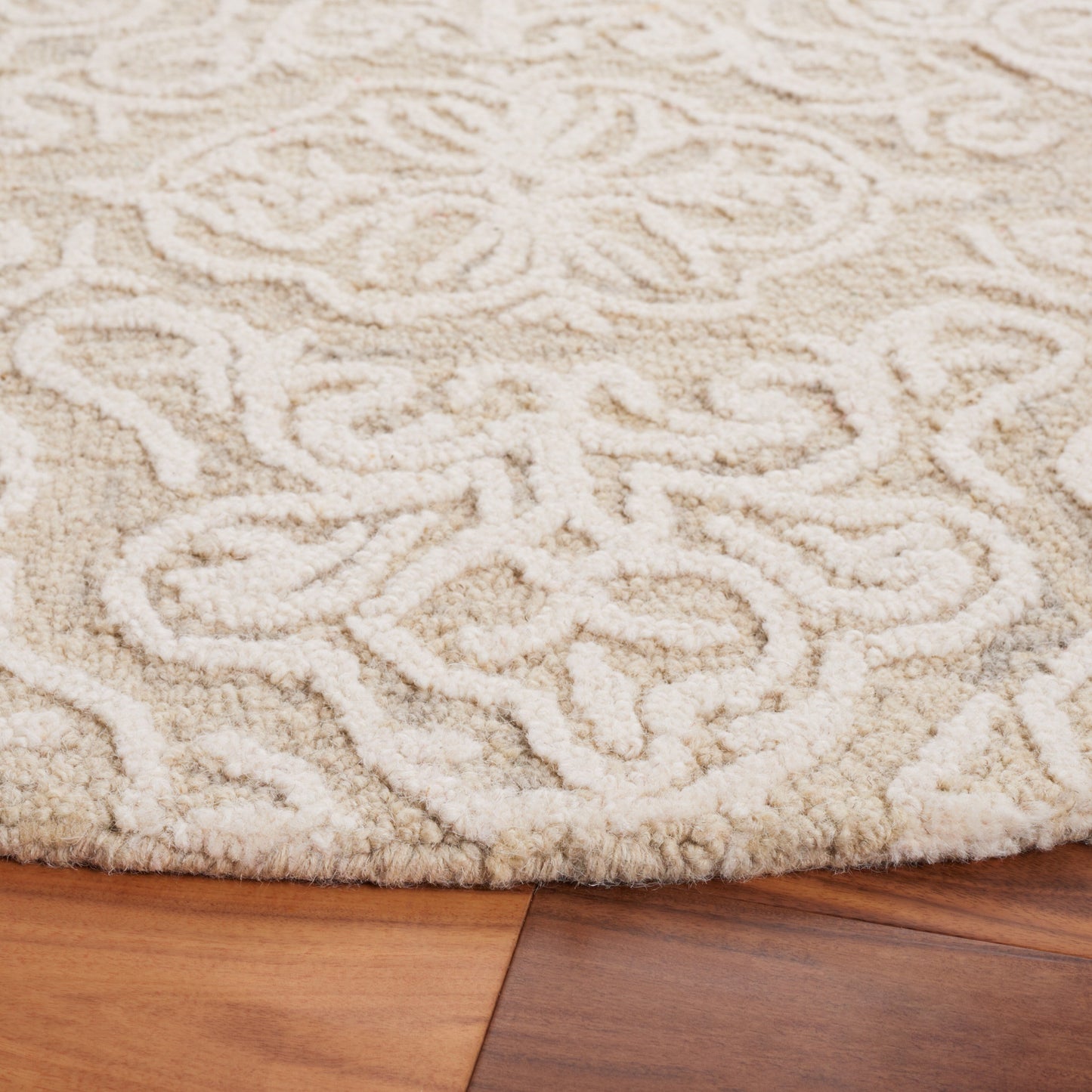 Tapis moderne en laine florale SAFAVIEH fait main Blossom Cateluta