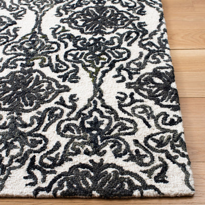 Tapis moderne en laine florale SAFAVIEH fait main Blossom Cateluta