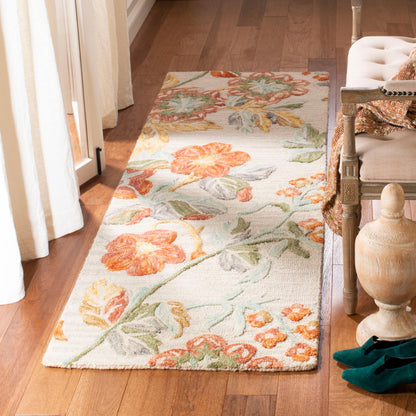 Tapis en laine floral moderne SAFAVIEH fait main Blossom Hysnije