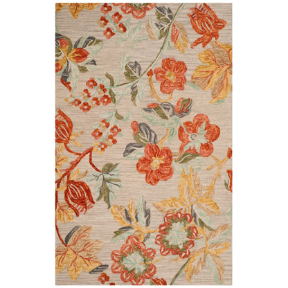 Tapis en laine floral moderne SAFAVIEH fait main Blossom Hysnije