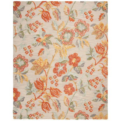 Tapis en laine floral moderne SAFAVIEH fait main Blossom Hysnije