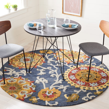 Tapis moderne en laine florale fait main SAFAVIEH Blossom Maaret