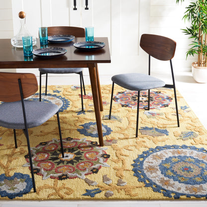 Tapis moderne en laine florale fait main SAFAVIEH Blossom Maaret