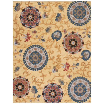 Tapis moderne en laine florale fait main SAFAVIEH Blossom Maaret