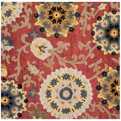 Tapis moderne en laine florale fait main SAFAVIEH Blossom Maaret