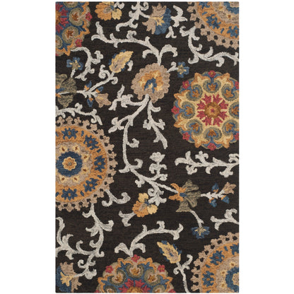 Tapis moderne en laine florale fait main SAFAVIEH Blossom Maaret