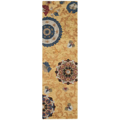 Tapis moderne en laine florale fait main SAFAVIEH Blossom Maaret