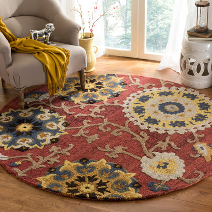 Tapis moderne en laine florale fait main SAFAVIEH Blossom Maaret