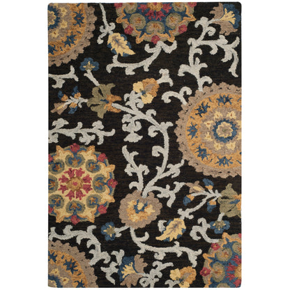 Tapis moderne en laine florale fait main SAFAVIEH Blossom Maaret