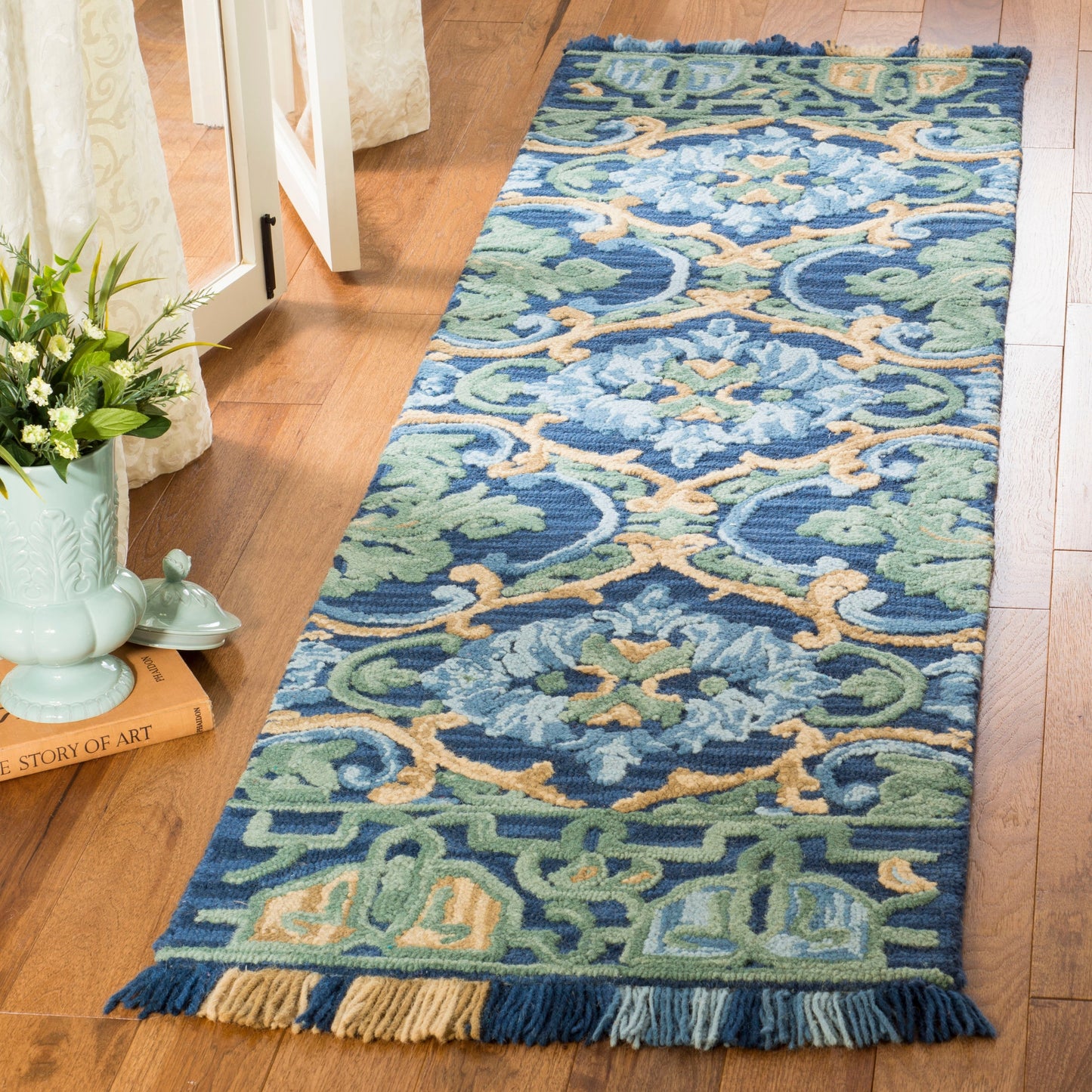 Tapis en laine floral SAFAVIEH fait main Blossom Porzia