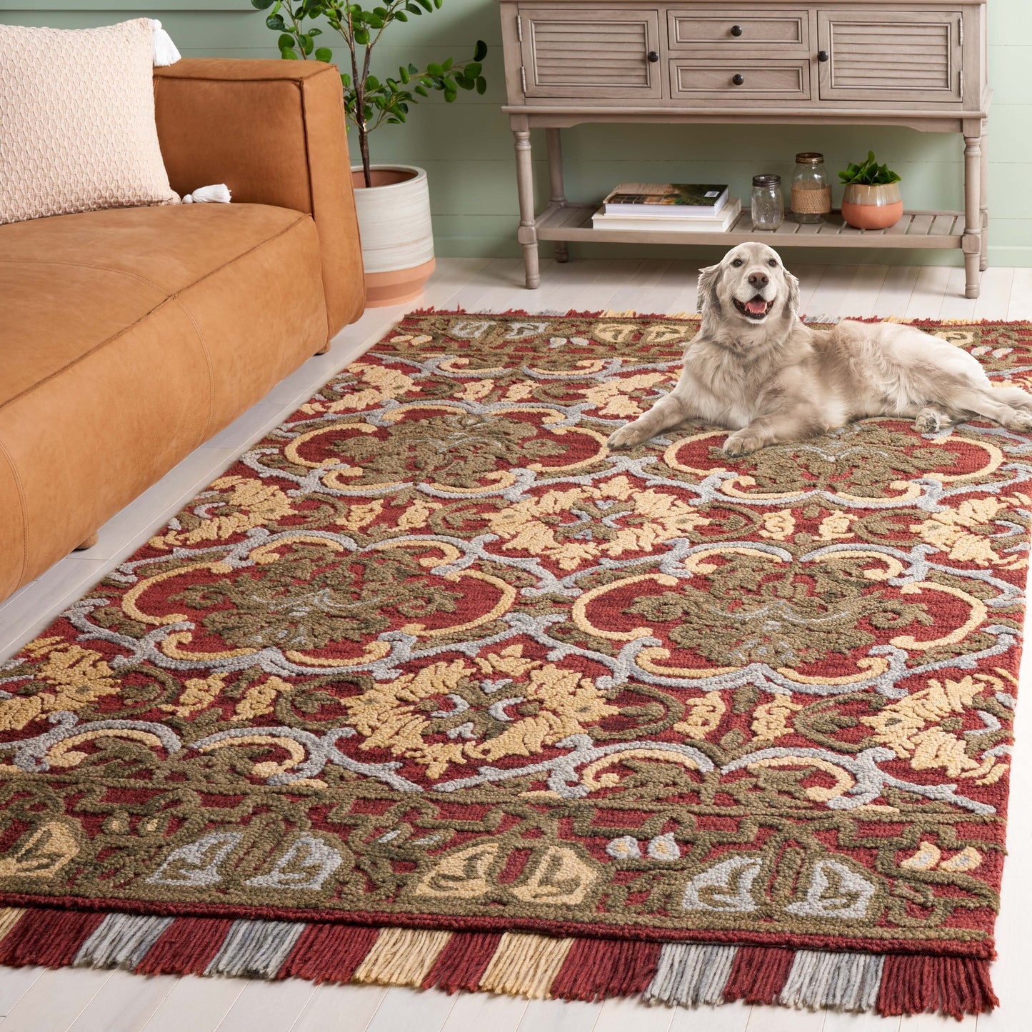 Tapis en laine floral SAFAVIEH fait main Blossom Porzia