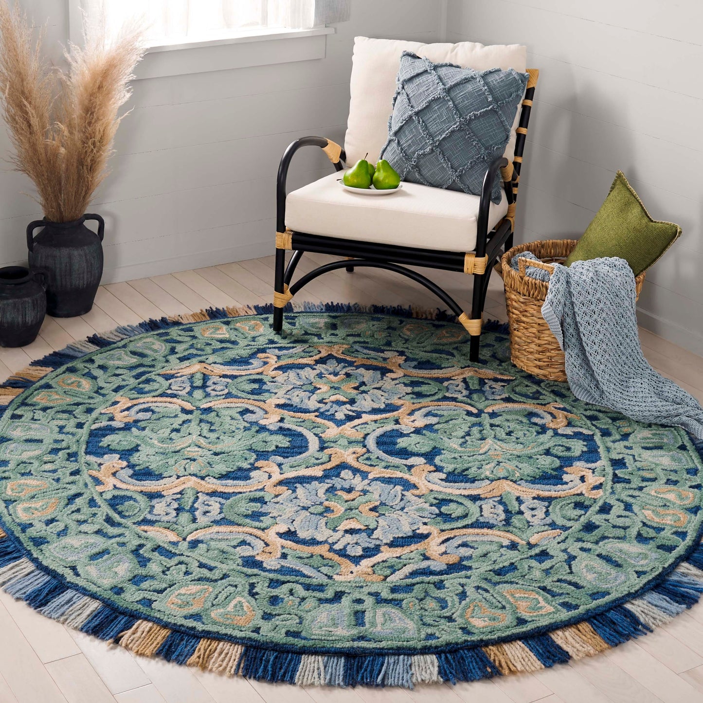 Tapis en laine floral SAFAVIEH fait main Blossom Porzia