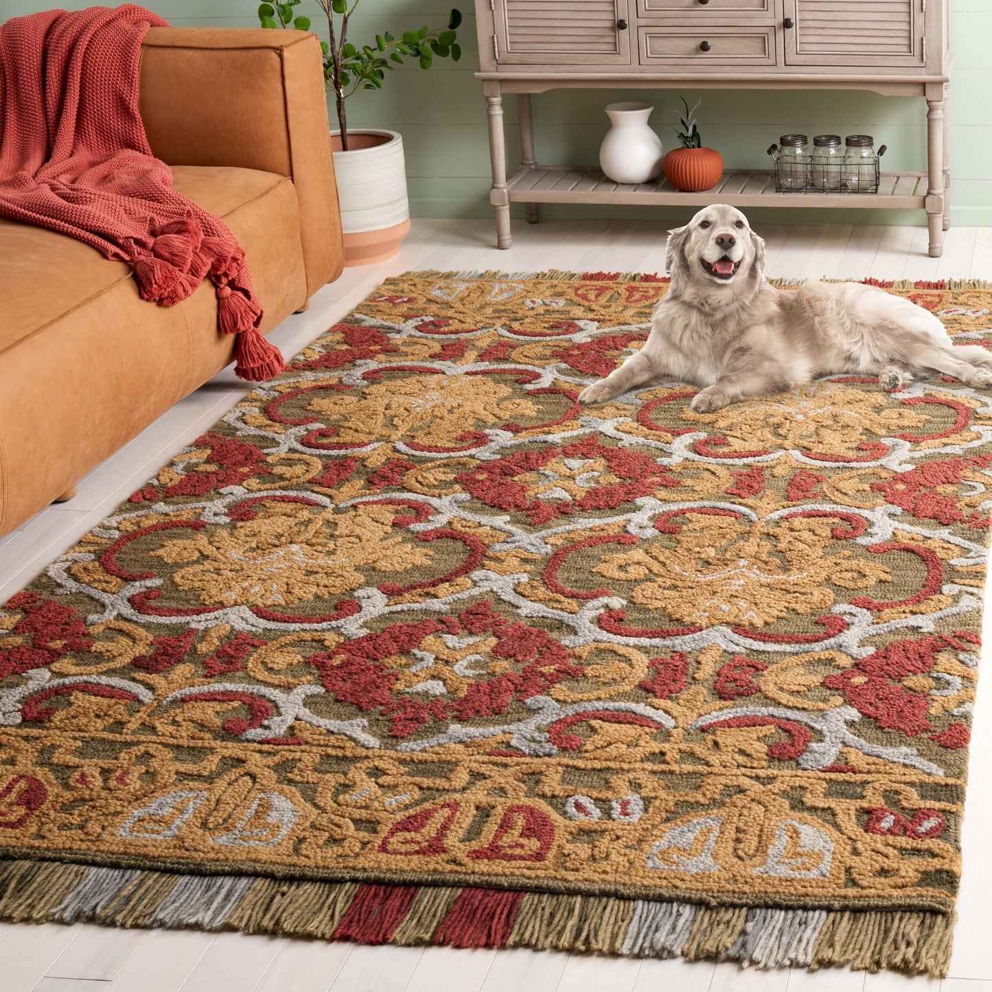 Tapis en laine floral SAFAVIEH fait main Blossom Porzia