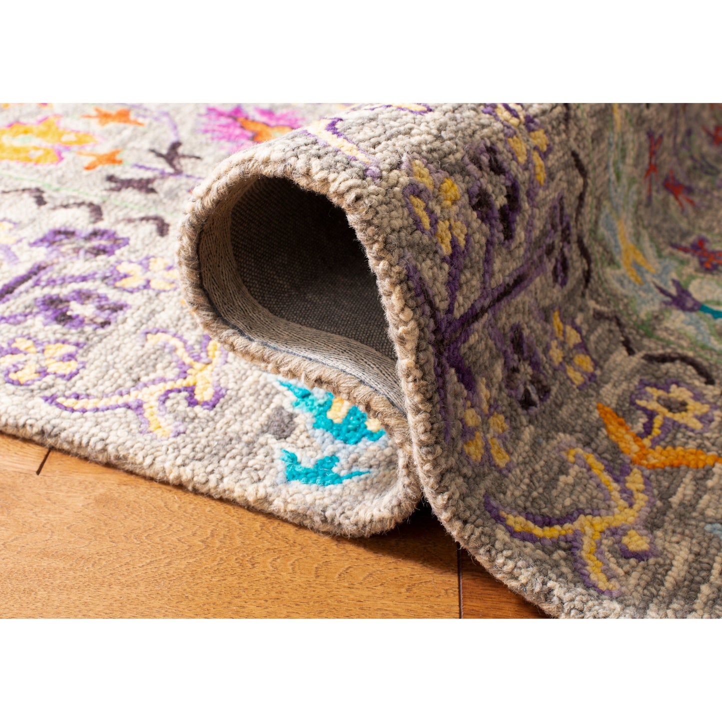 Tapis en laine floral moderne SAFAVIEH fait main Blossom Takuko