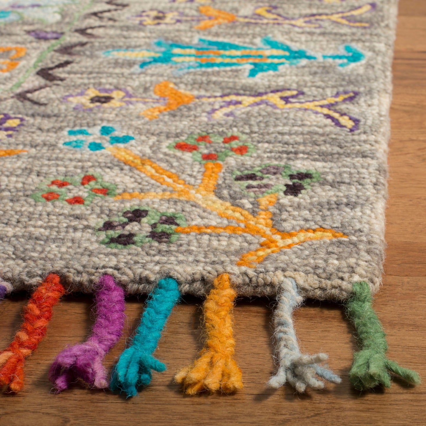 Tapis en laine floral moderne SAFAVIEH fait main Blossom Takuko