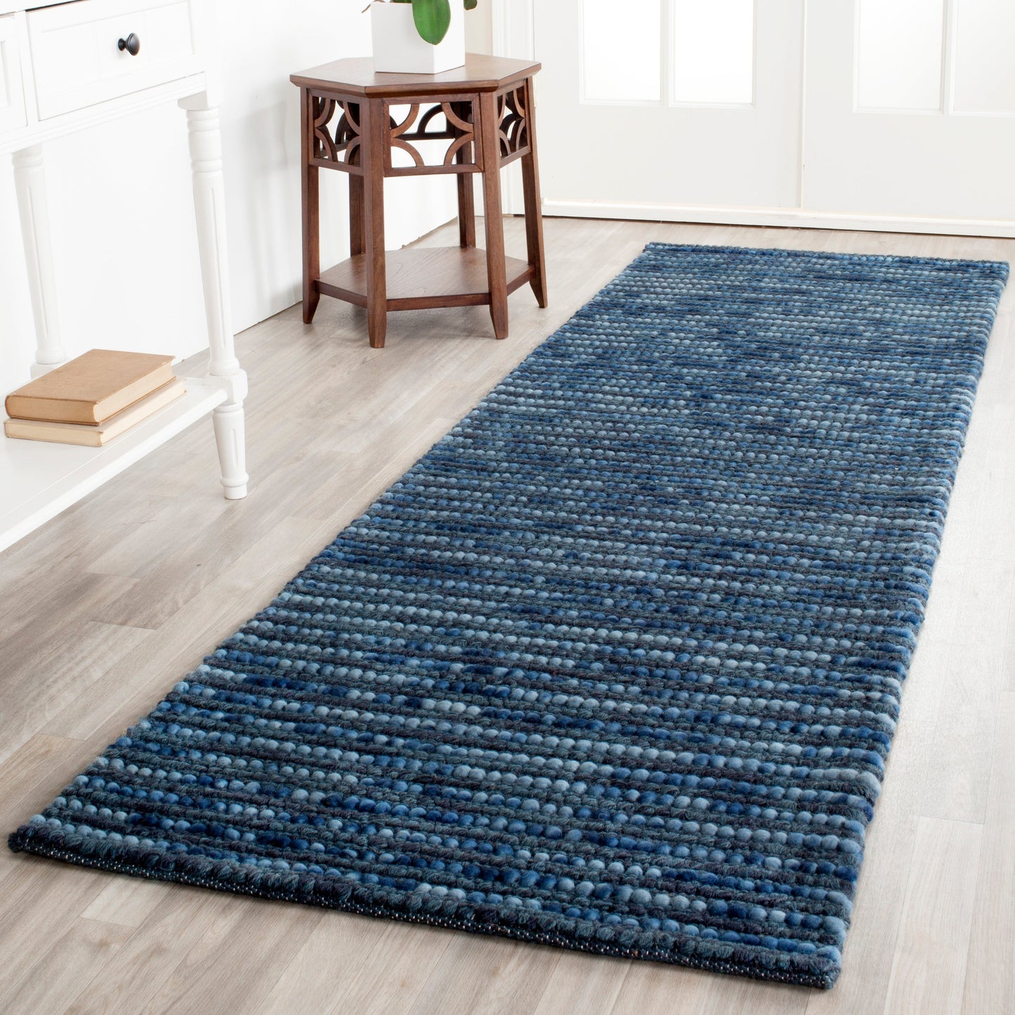 SAFAVIEH Tapis bohème fait à la main en jute et en laine Jelisava