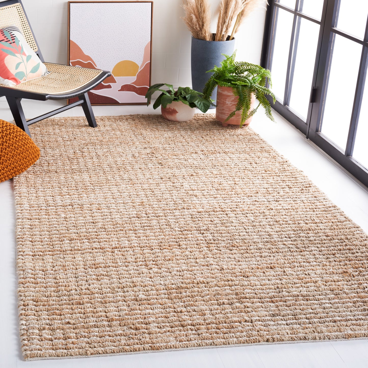 Tapis en jute ivoire Brylee fait main SAFAVIEH