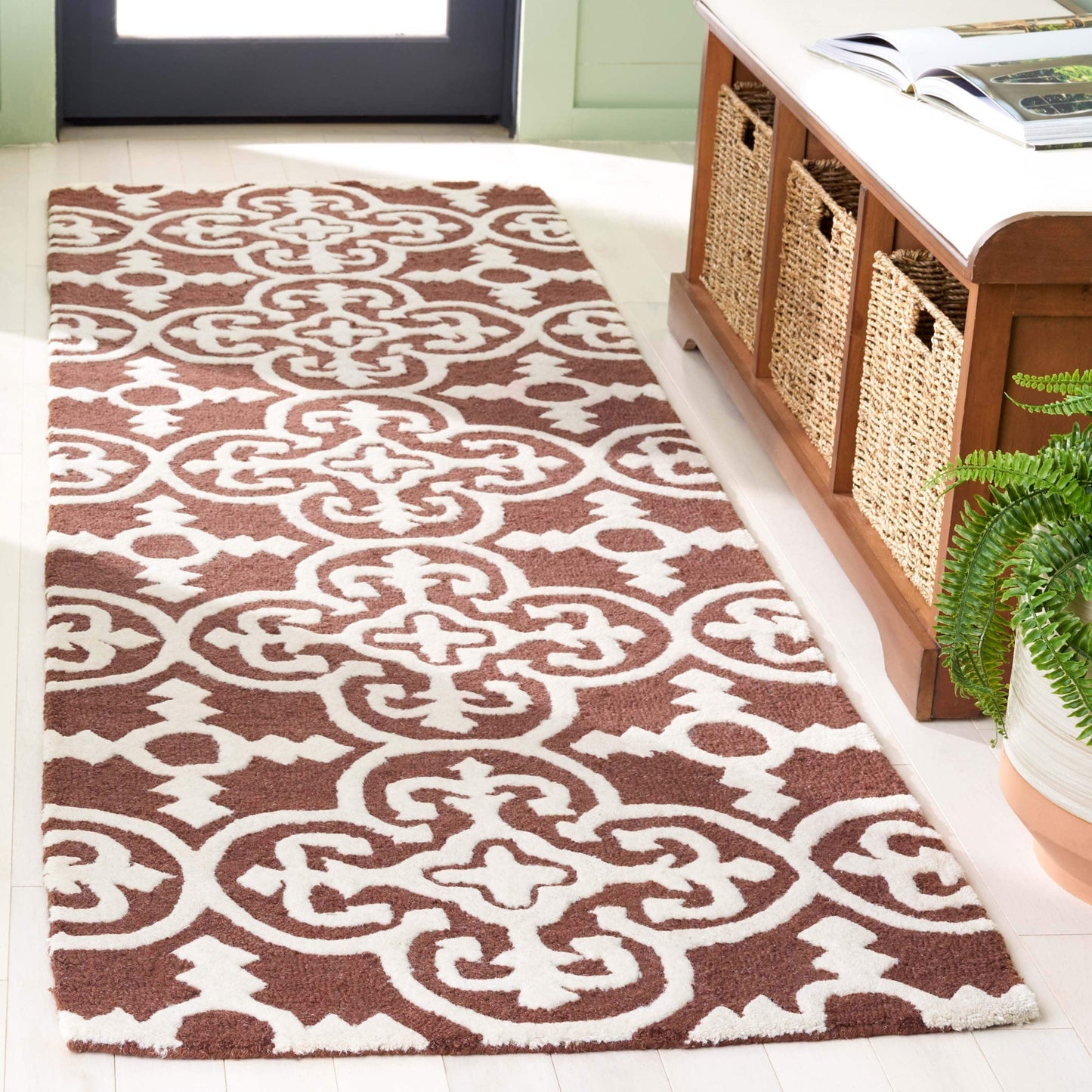 Tapis moderne en laine Shigemi Cambridge fait main SAFAVIEH