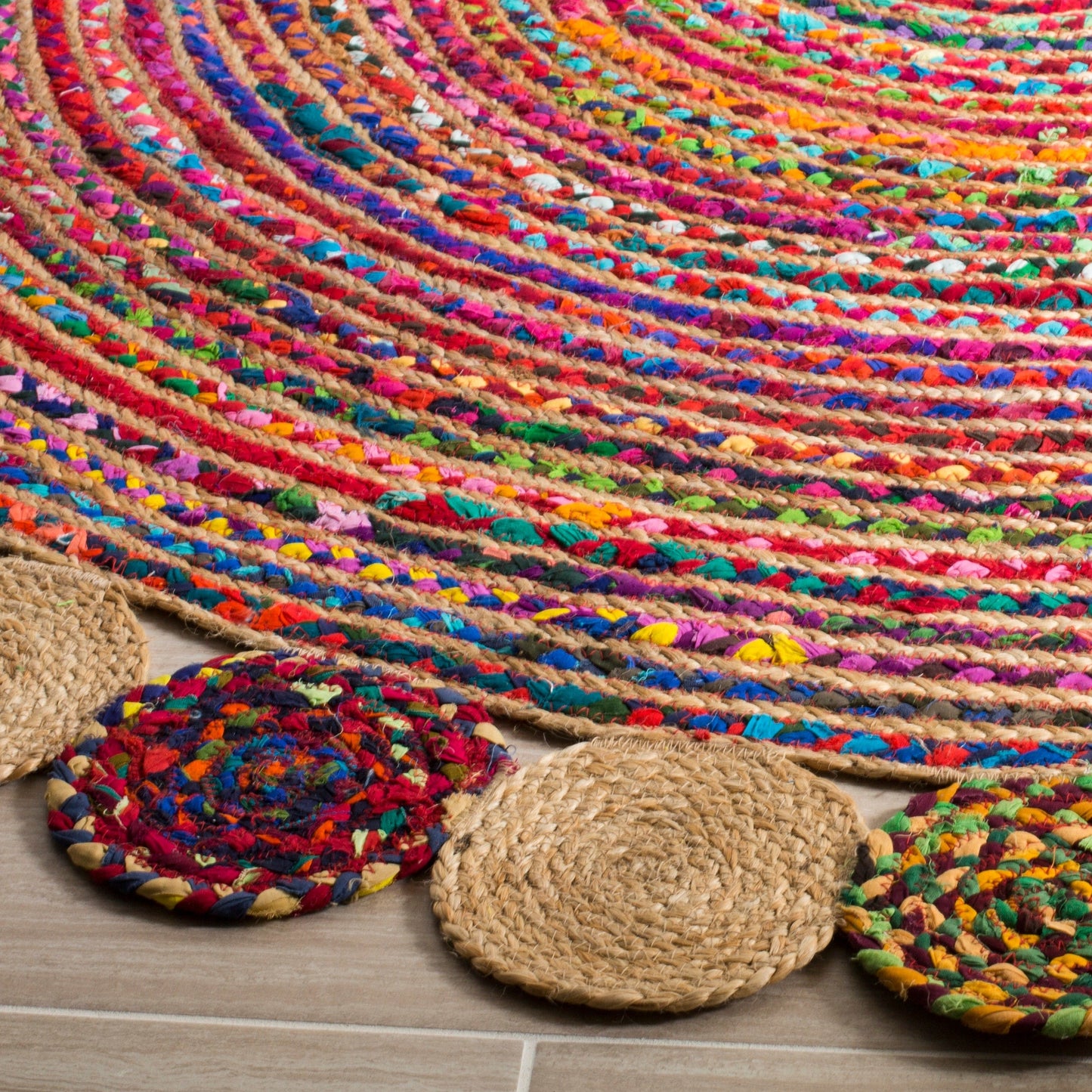 Tapis côtier en jute SAFAVIEH Cape Cod Diora fait main