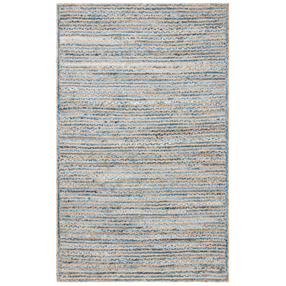SAFAVIEH Cape Cod Zoritza Coastal Jute et Denim Fait Main