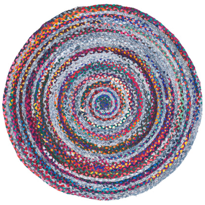 SAFAVIEH Cape Cod Zoritza Coastal Jute et Denim Fait Main