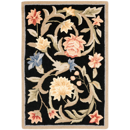 SAFAVIEH Fait Main Chelsea Jacomine French Country Floral Scroll Laine