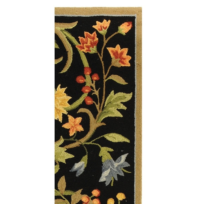 SAFAVIEH Fait Main Chelsea Jacomine French Country Floral Scroll Laine