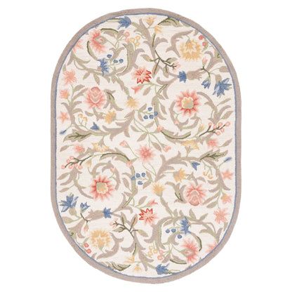SAFAVIEH Fait Main Chelsea Jacomine French Country Floral Scroll Laine
