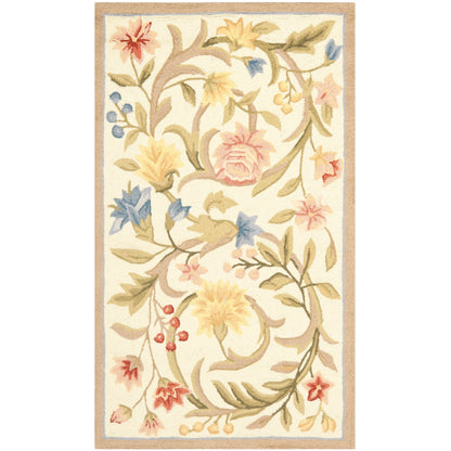 SAFAVIEH Fait Main Chelsea Jacomine French Country Floral Scroll Laine