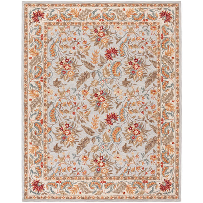 Tapis en laine floral fait main Chelsea Malda de style campagnard français SAFAVIEH