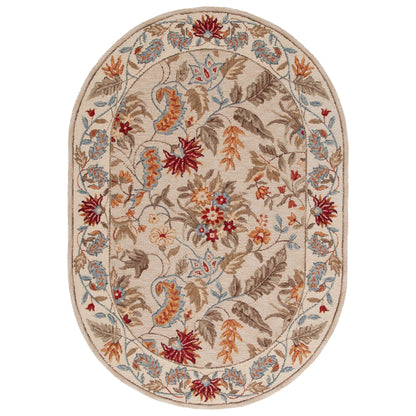 Tapis en laine floral fait main Chelsea Malda de style campagnard français SAFAVIEH